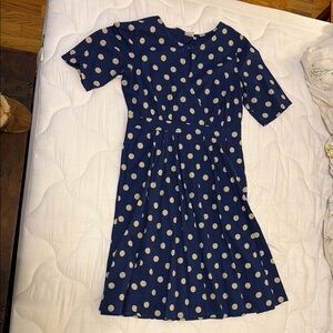 Blue Polka Dot Dress